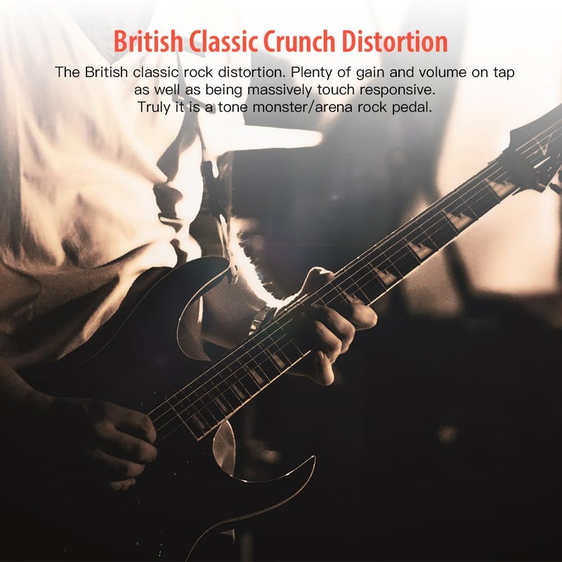 JOYO Distortion Pedal Crunch Distortion of British Classic Rock Distortion Effect for Electric Guitar - True Bypass (JF-03) - Image 2